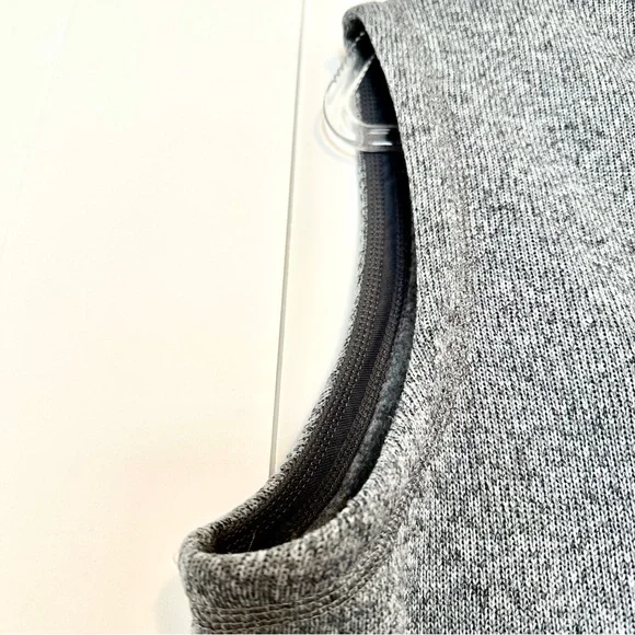 Peter Millar Men’s Heathered Gray Full Zip Fleece Sweater Vest • Medium - Picture 3 of 8